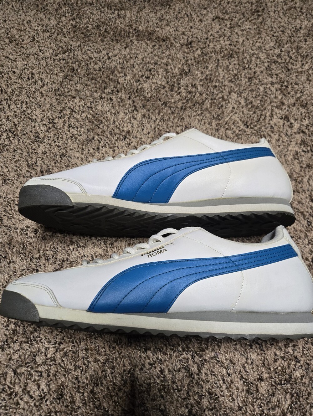 *Size 12* Puma Roma* White w/Blue Logo* - Picture 7 of 8